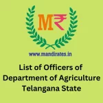 List of Contacts of State Officer of Agriculture Department Telangana State